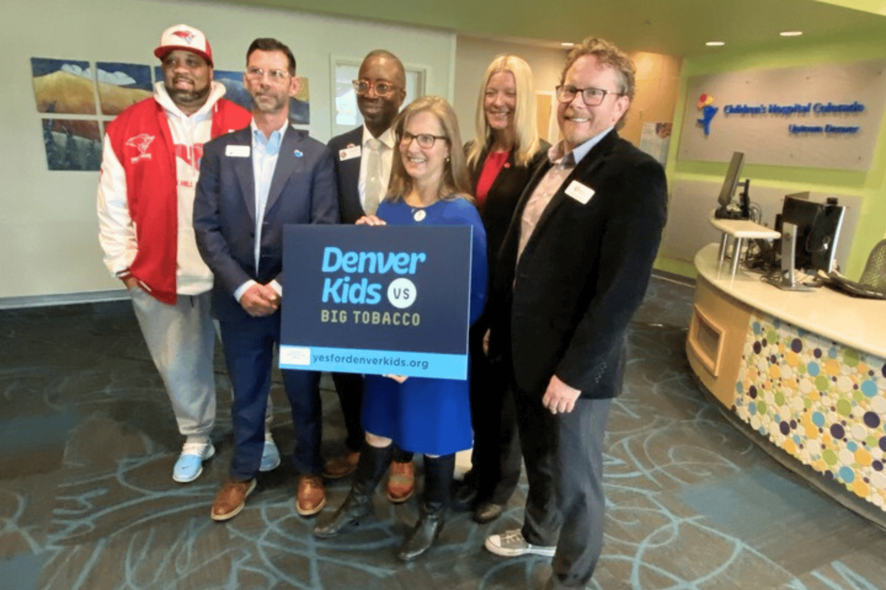 Members of the Denver Kids vs. Big Tobacco campaign